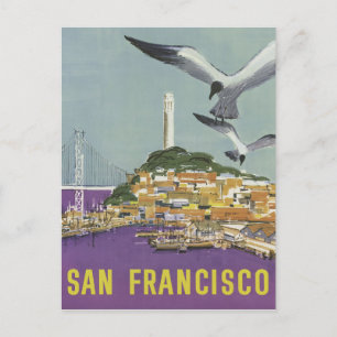 San Francisco USA vintage travel postcard