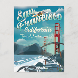 San Francisco Vacation travel poster Postcard