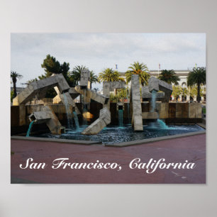 San Francisco Vaillancourt Fountain #2 Poster