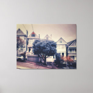 San Francisco Victorian Houses  Canvas Print