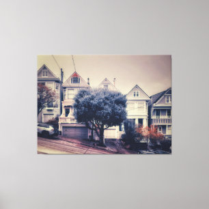 San Francisco Victorian Houses  Canvas Print