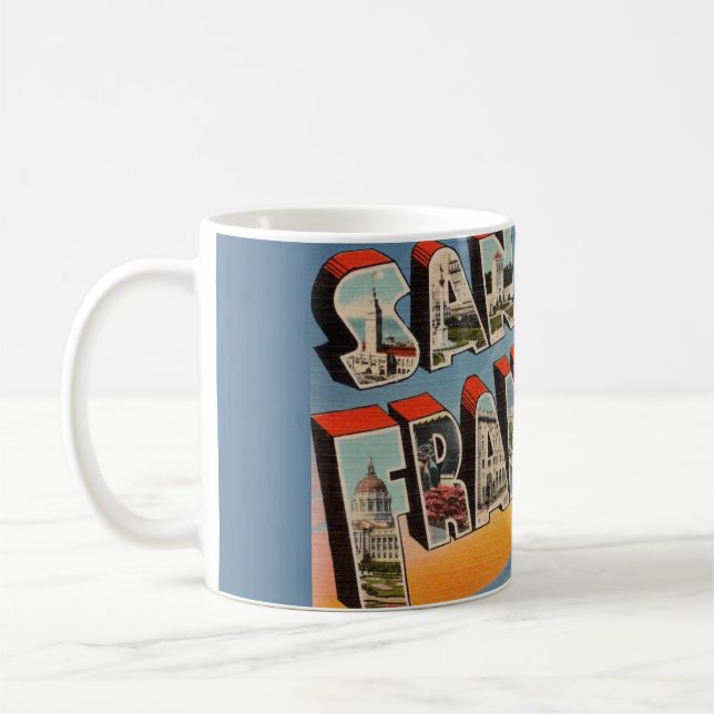 San Francisco Vintage Coffee Mug (Left)