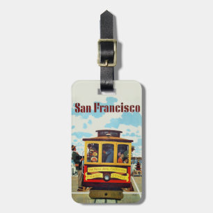 San Francisco Vintage Travel luggage tag