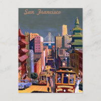 San Francisco Vintage Travel Postcard