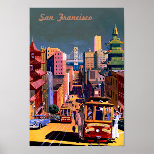 San Francisco Vintage Travel Poster