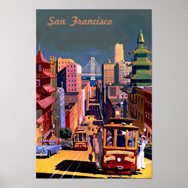 San Francisco Vintage Travel Poster (Front)