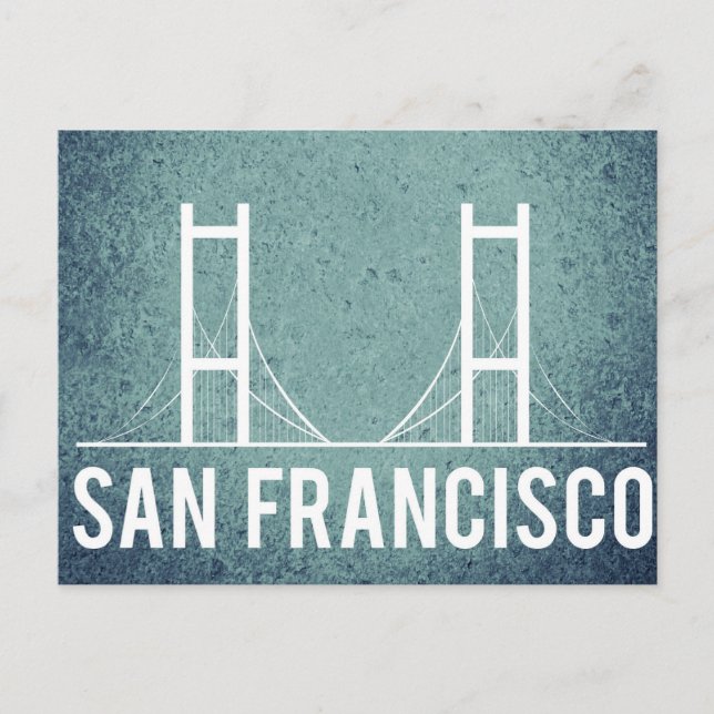 San Francisco Vintage Travel Tourism Add Postcard (Front)