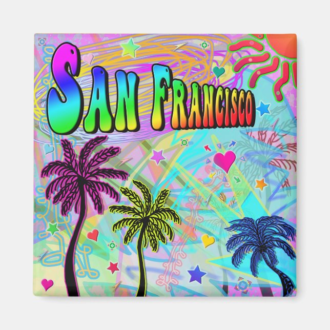 San Francisco Vivid Romance Magnet (Front)
