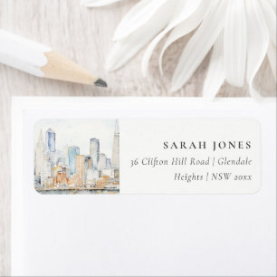 San Francisco Watercolor Landscape Wedding
