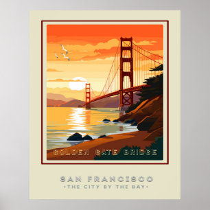 San Fran's Golden Gate Bridge Travel  Poster