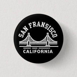 San Fransisco California  3 Cm Round Badge