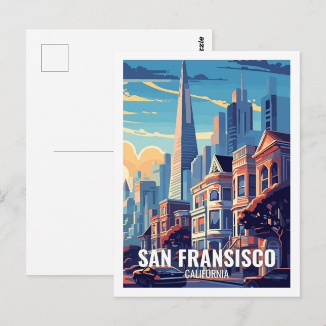 San Fransisco California USA Famous Travel Places Postcard (Front/Back)