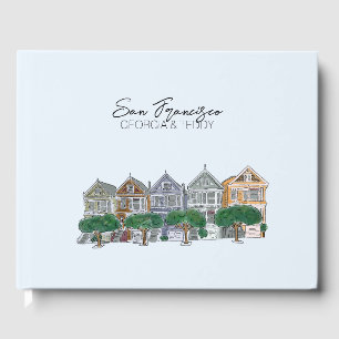 San Fransisco, California Wedding  Guest Book