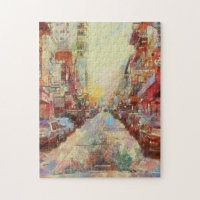 San Fransisco Watercolor CIty Scape Custom Text