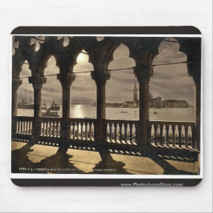 San Georgio from Doges' Palace by moonlight, Venic Mouse Mat