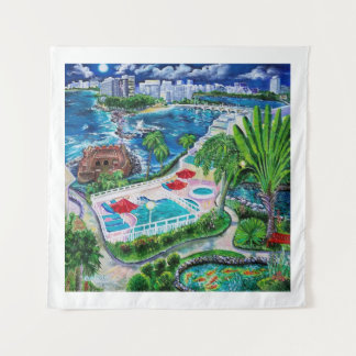 San Geronimo, Atlantic Garden, Condado, Puerto Ric Tapestry