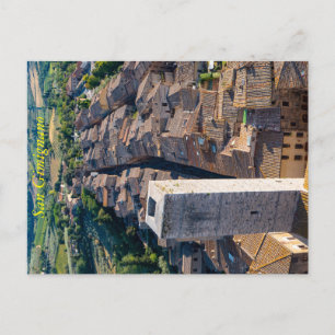 San Gimignano cityscape, Tuscany Postcard