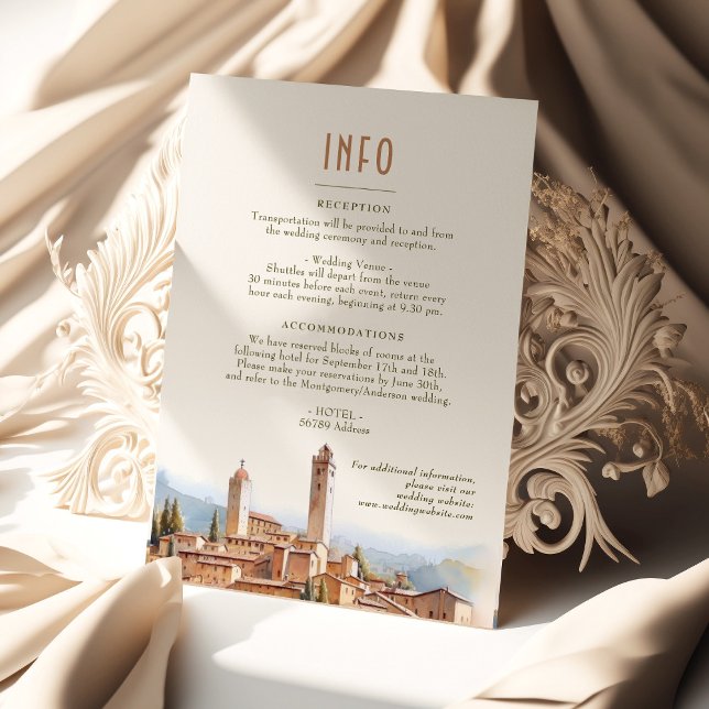San Gimignano Italy Details Info Insert Card (Creator Uploaded)