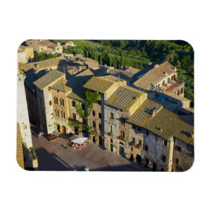 San Gimignano Old Town, Siena, Tuscany, Italy 2 Magnet