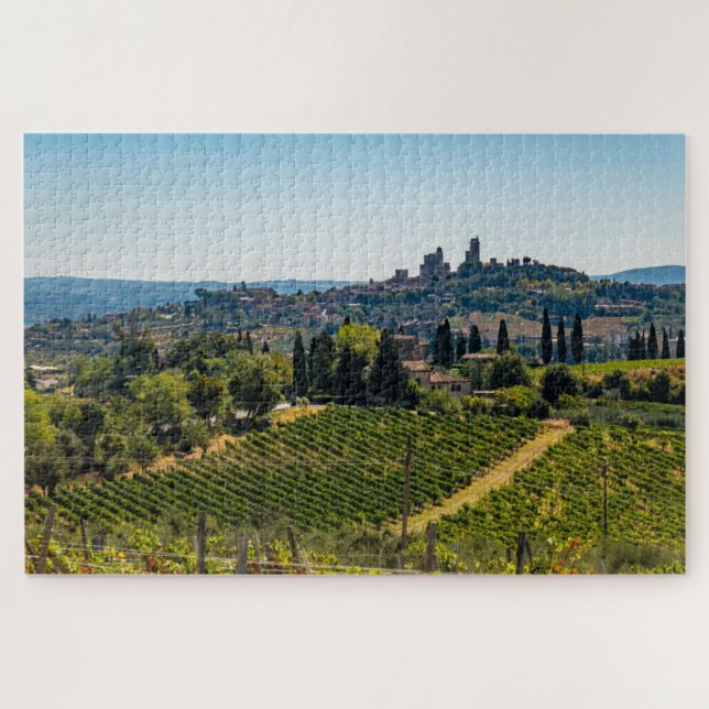 San Gimignano skyline, Tuscany, Italy Jigsaw Puzzle (Horizontal)