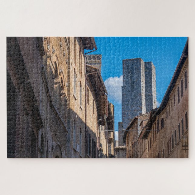 San Gimignano towers, Tuscany, Italy Jigsaw Puzzle (Horizontal)