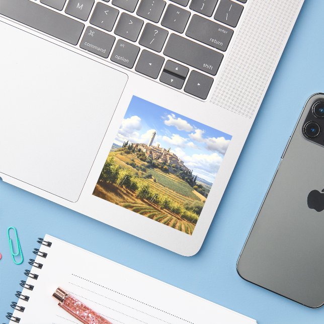 San Gimignano, Tuscany - Italy (Laptop w/ iPhone)