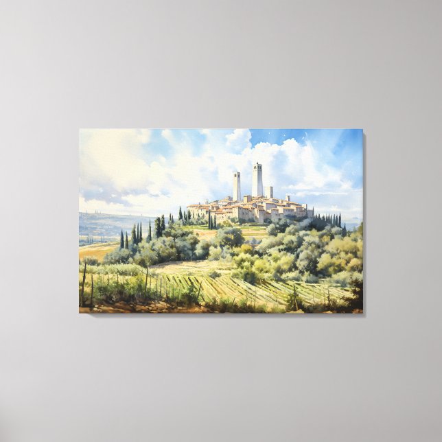 San Gimignano, Tuscany - Italy Canvas Print (Front)