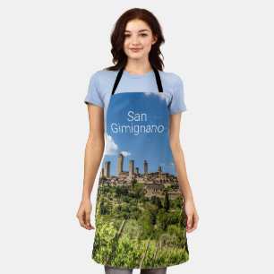 San Gimignano Tuscany Italy Panorama Souvenir Apron