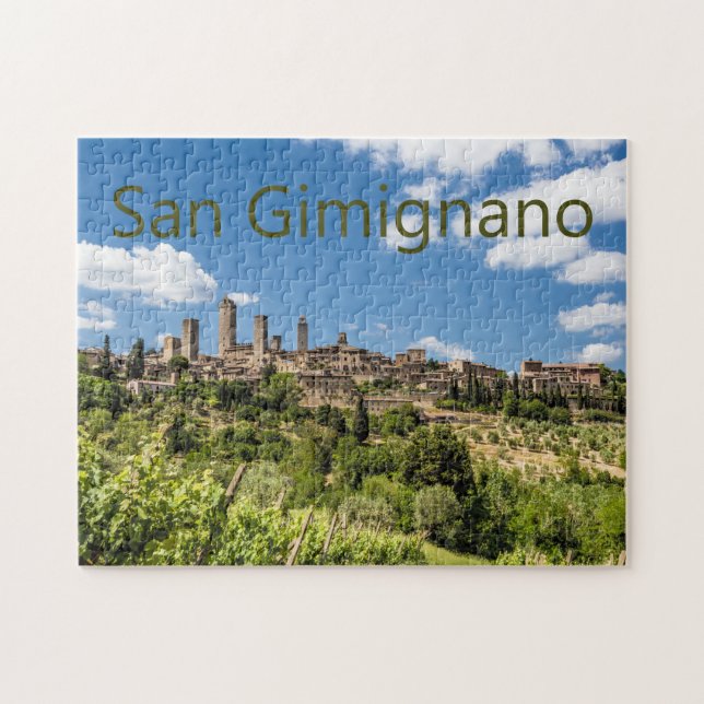 San Gimignano Tuscany Italy Panorama Souvenir Jigsaw Puzzle (Horizontal)