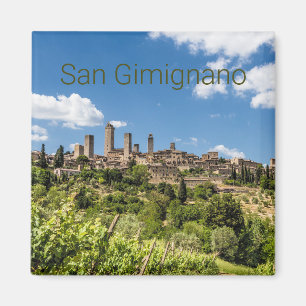 San Gimignano Tuscany Italy Panorama Souvenir Magnet