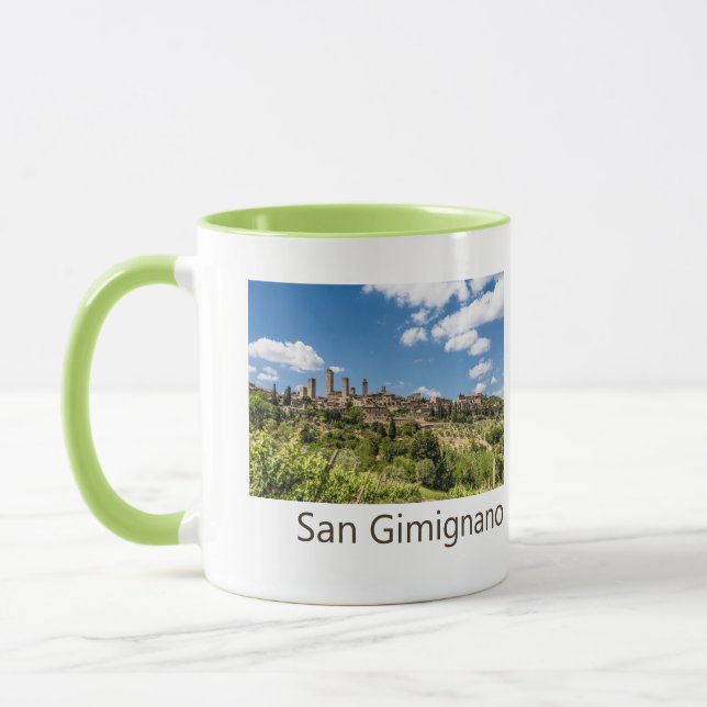 San Gimignano Tuscany Italy Panorama Souvenir Mug (Left)