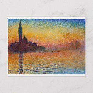 San Giorgio Maggiore at Dusk by Claude Monet Postcard
