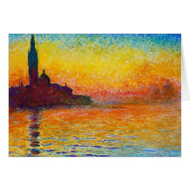 San Giorgio Maggiore at Dusk  Claude Monet (Front Horizontal)