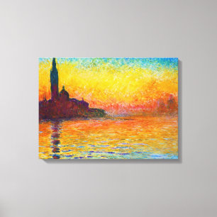 San Giorgio Maggiore at Dusk Claude Monet Canvas Print