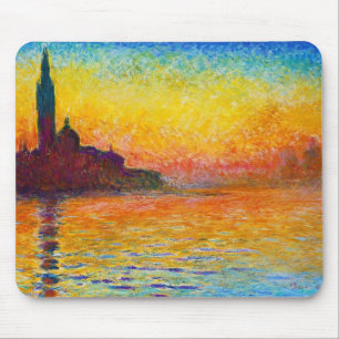 San Giorgio Maggiore at Dusk Claude Monet Mouse Mat