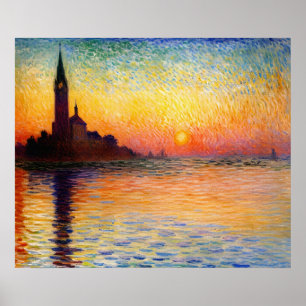 San Giorgio Maggiore at Dusk Poster