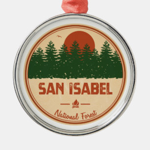 San Isabel National Forest Metal Tree Decoration