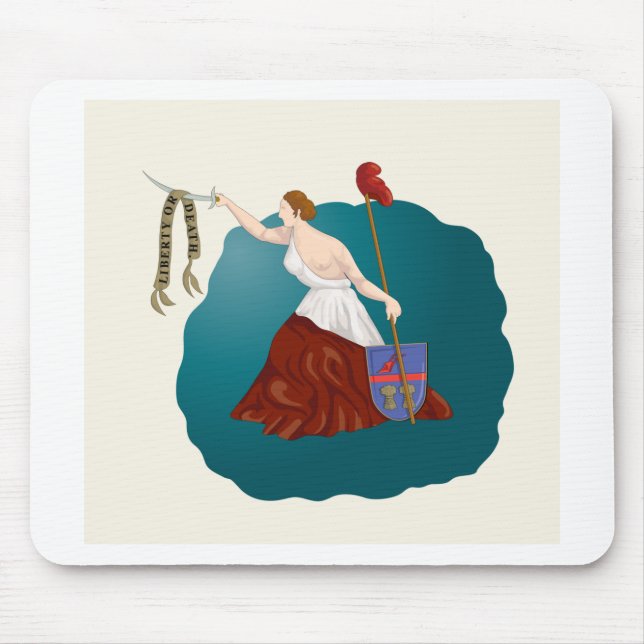 San Jacinto Flag T-Shirts Mouse Mat (Front)