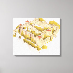 San Jorge castle. Lisboa Portugal Canvas Print