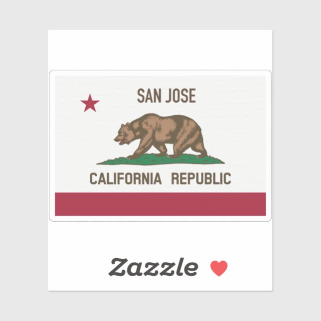 San Jose CA Flag (Sheet)