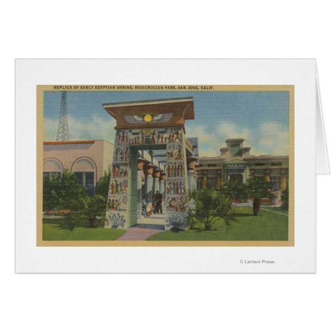 San Jose, CA - Replica of Egyptian Shrine (Front Horizontal)