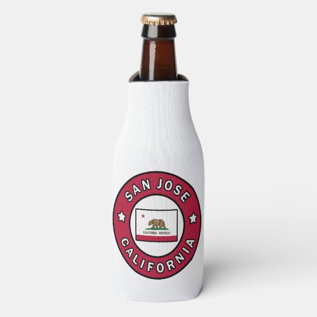 San Jose California Bottle Cooler (Bottle Front)