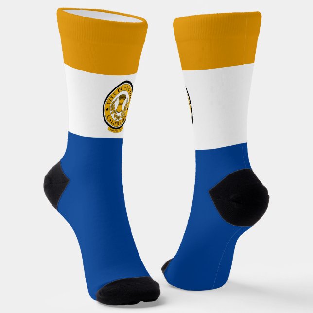 San Jose (California) city flag Socks (Angled)