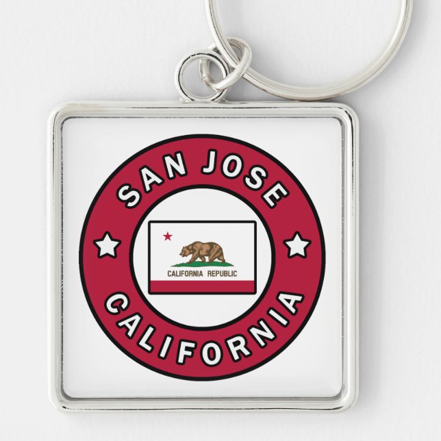 San Jose California Key Ring (Front)