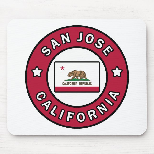 San Jose California Mouse Mat (Front)