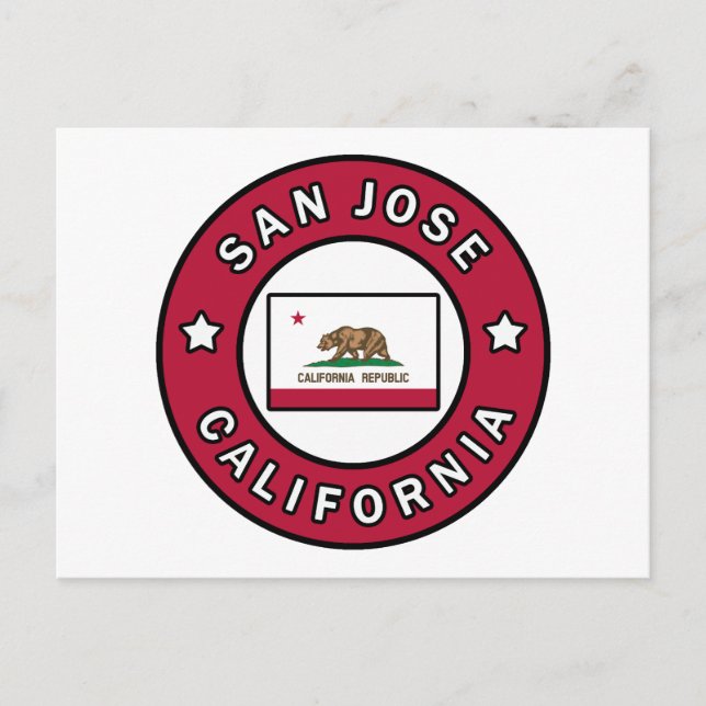 San Jose California Postcard (Front)