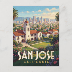 San Jose California Silicon Valley Travel Postcard