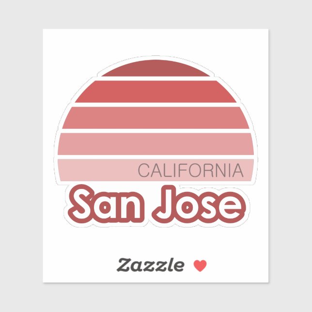 San Jose California Sticker (Sheet)