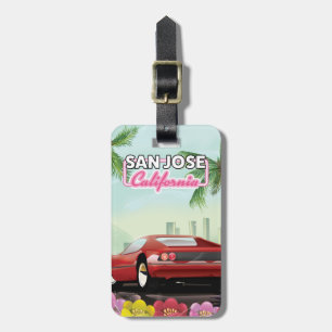 San Jose, California travel poster Luggage Tag