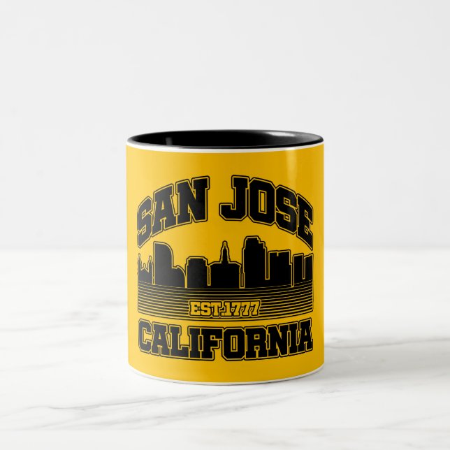 San Jose, California Two-Tone Coffee Mug (Center)